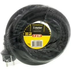 Stekkers > EXIN Aansluitsnoer 3x1.5mm² Neopreen 5 Meter Zwart