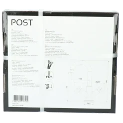 Absolut Post 2-knops wastafelkraan Zwart