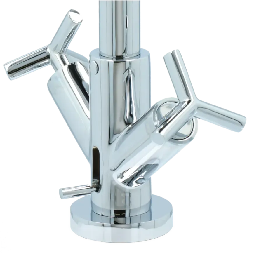 Absolut Post 2-knops wastafelkraan Chroom