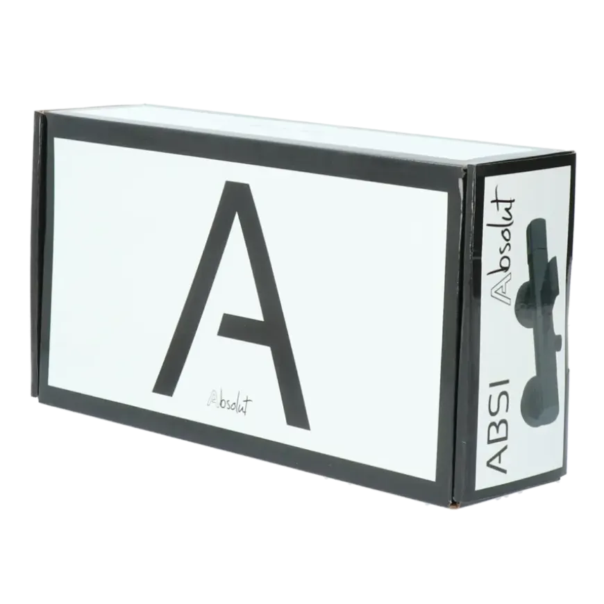 Absolut thermostatische badkraan Absi zwart 15 cm
