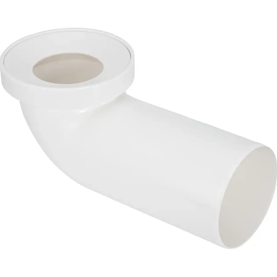 Afvoerbuizen & Hulpstukken|Toilet Onderdelen > Sanivesk ABU Afvoerbocht 110mm Wit