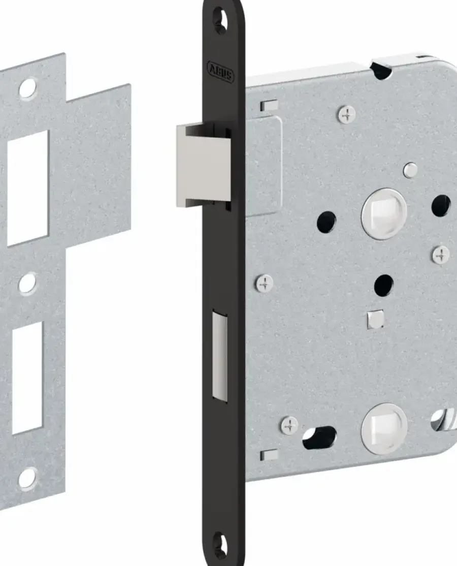 Deursloten|Cilinders > Abus badkamer-/wc-slot voorplaat zwart