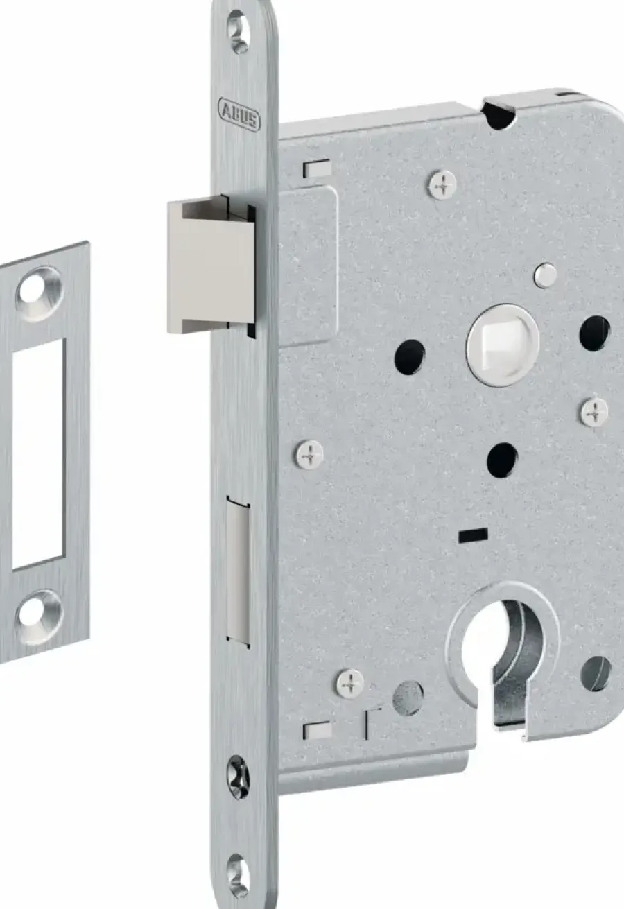 Deursloten|Cilinders > Abus cilinderslot voorplaat RVS
