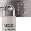 Abus hangslot Titalium met overvalsluiting