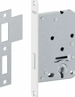 Deursloten|Cilinders > Abus kastdeurslot voorplaat wit