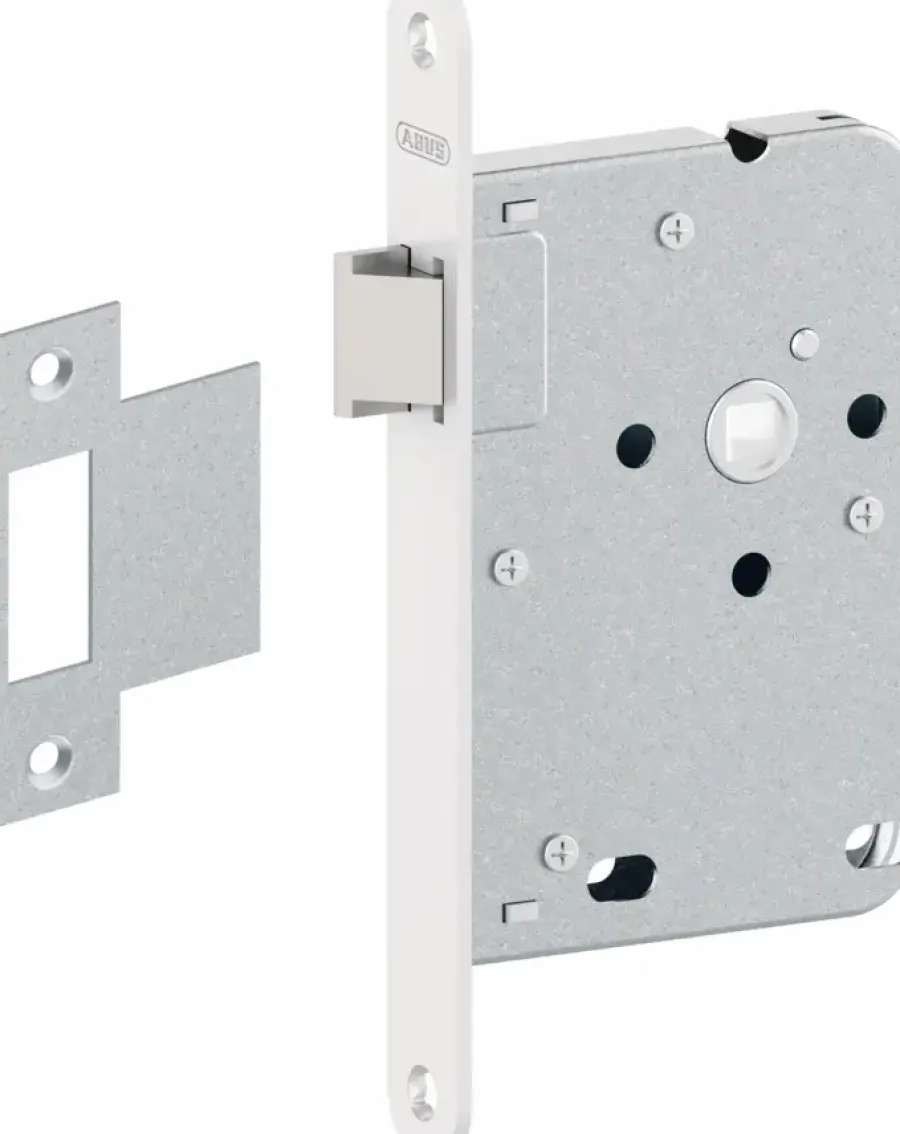 Deursloten|Cilinders > Abus loopslot voorplaat wit