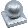 Afdekkap paalbol tuinpaal verzinkt 9x9 cm