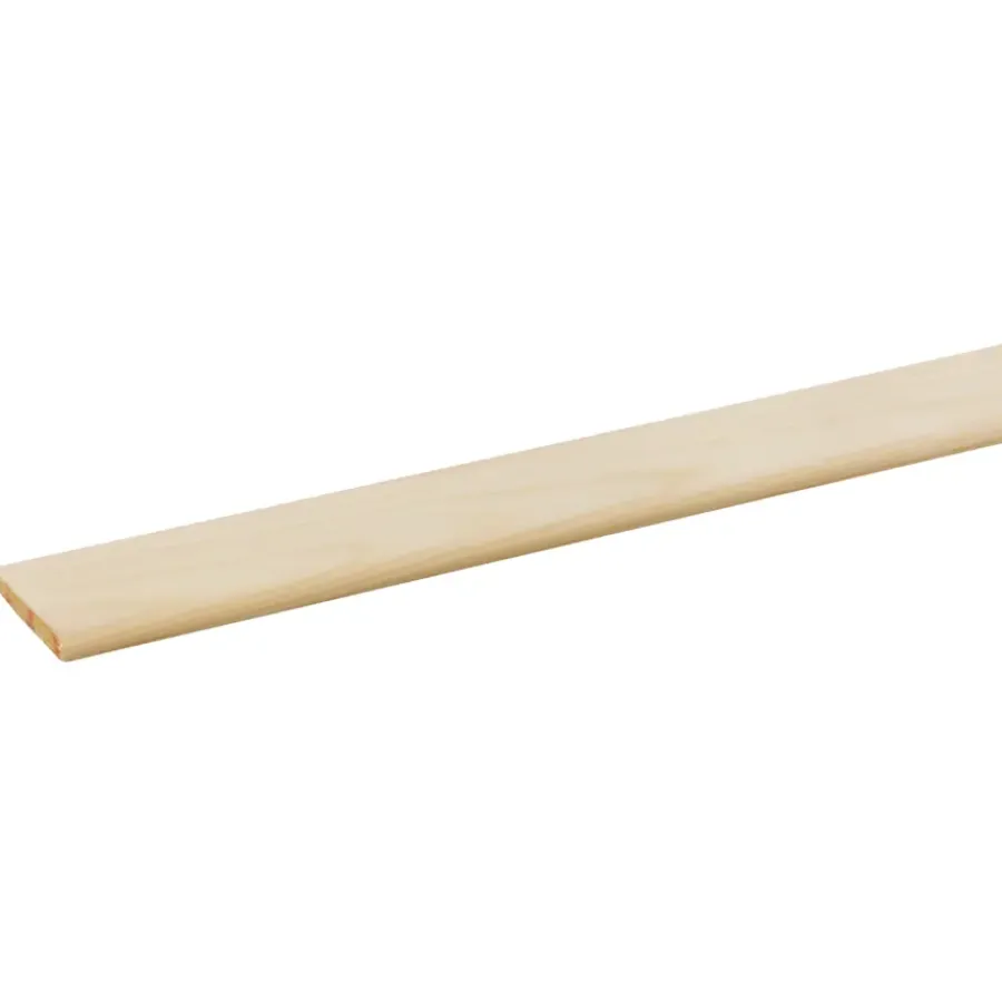 Houtenprofielen|Overgangsprofielen > Geen Afdeklijst grenen 6x44 mm lengte 270 cm