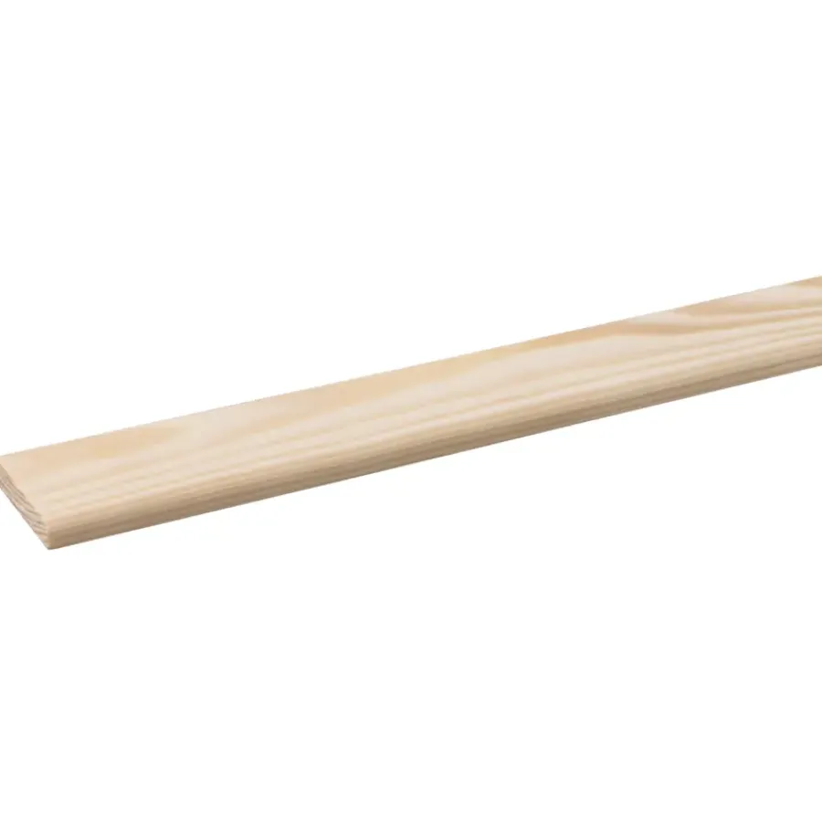 Houtenprofielen|Overgangsprofielen > Geen Afdeklijst grenen 8x41 mm lengte 270 cm