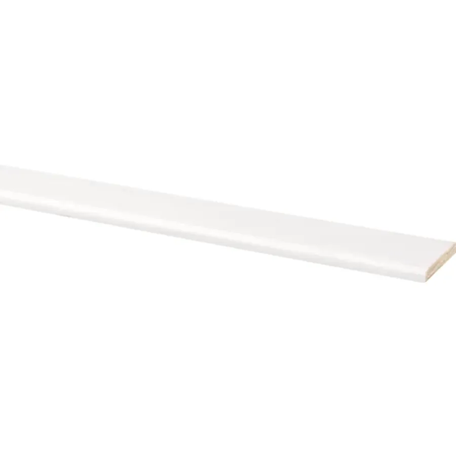 Houtenprofielen|Overgangsprofielen > Geen Afdeklijst grenen 6x37 mm wit gegrond lengte 270 cm