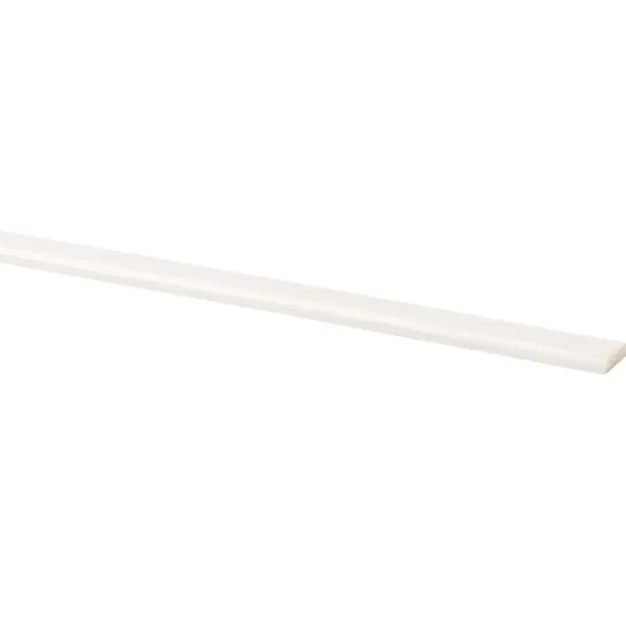 Houtenprofielen|Overgangsprofielen > Geen Afdeklijst grenen 4x18 mm wit lengte 270 cm
