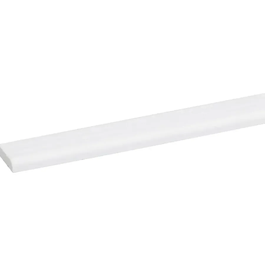 Houtenprofielen|Overgangsprofielen > Geen Afdeklijst grenen 4x18 mm wit lengte 270 cm