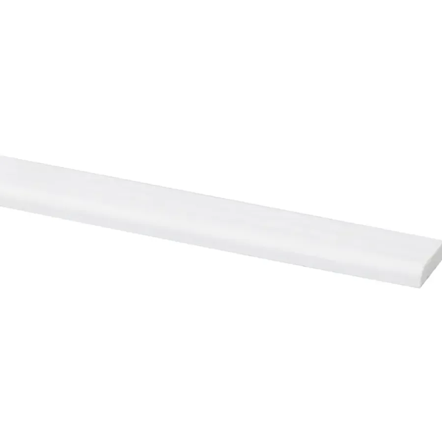 Houtenprofielen|Overgangsprofielen > Geen Afdeklijst grenen 4x18 mm wit lengte 270 cm
