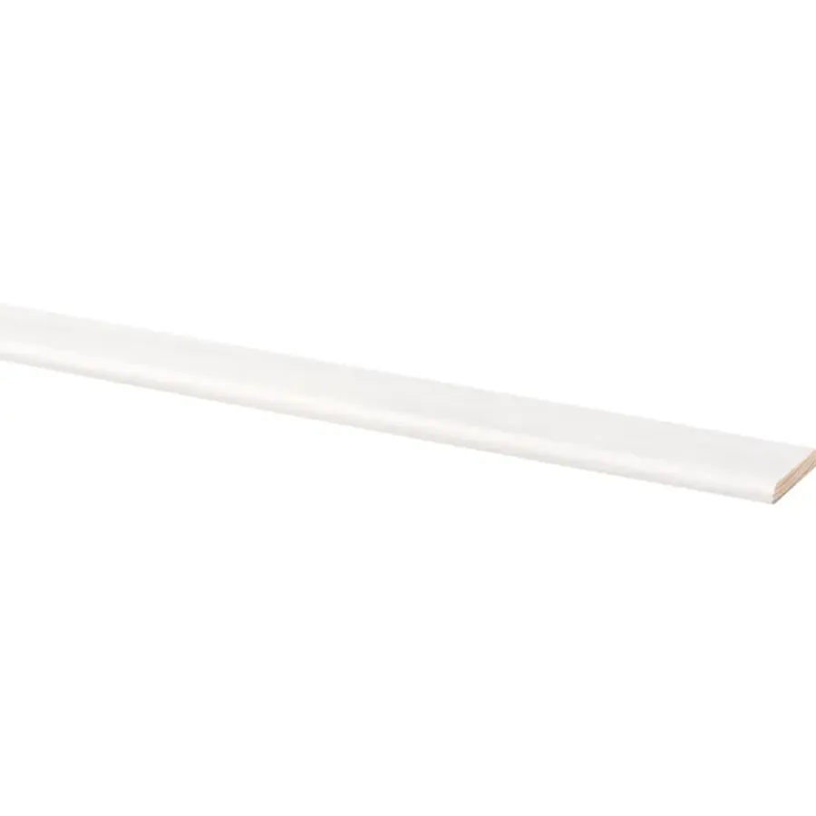 Houtenprofielen|Overgangsprofielen > Geen Afdeklijst grenen 4x30 mm wit lengte 270 cm