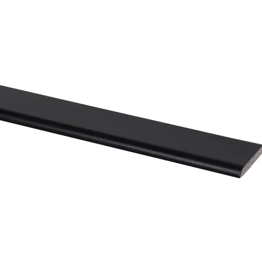 Houtenprofielen|Overgangsprofielen > Geen Afdeklijst grenen zwart gelakt 5x37mm 270cm