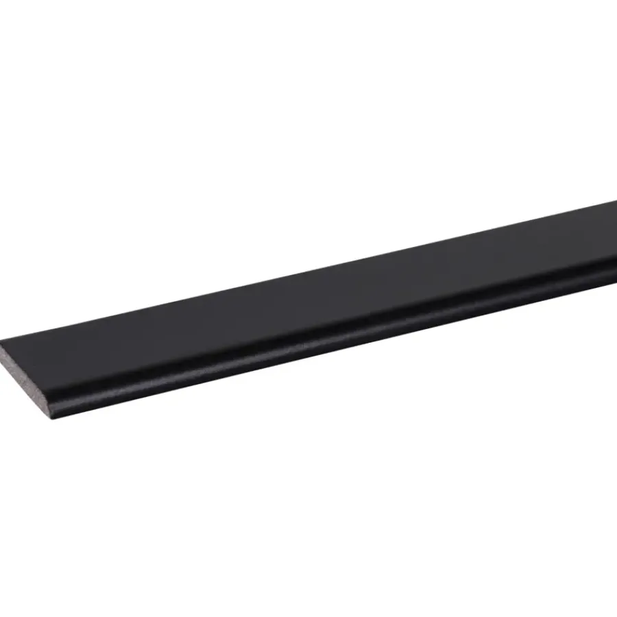 Houtenprofielen|Overgangsprofielen > Geen Afdeklijst grenen zwart gelakt 5x37mm 270cm
