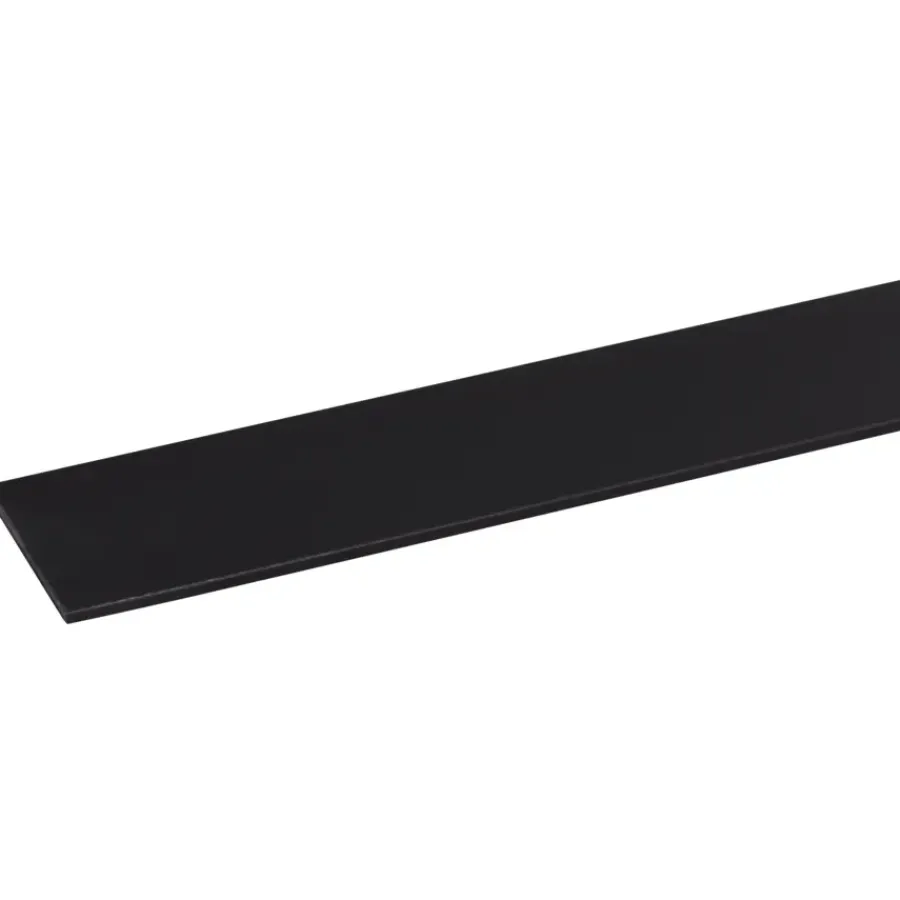 Kunststofprofielen|Overgangsprofielen > Geen Afdekprofiel kunststof zwart zelfklevend 2x30mm 260cm