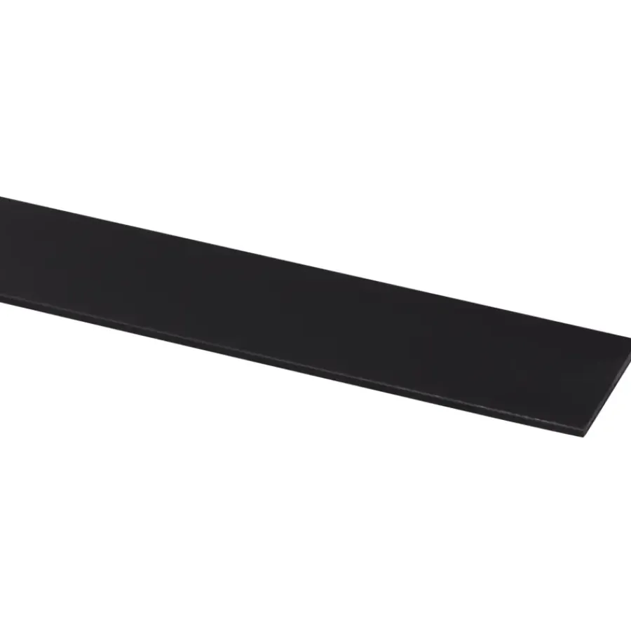 Kunststofprofielen|Overgangsprofielen > Geen Afdekprofiel kunststof zwart zelfklevend 2x30mm 260cm