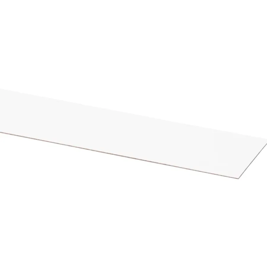 Meubelpanelen > Geen Afplakstrook 60,5x2,8cm Wit 2 stuks