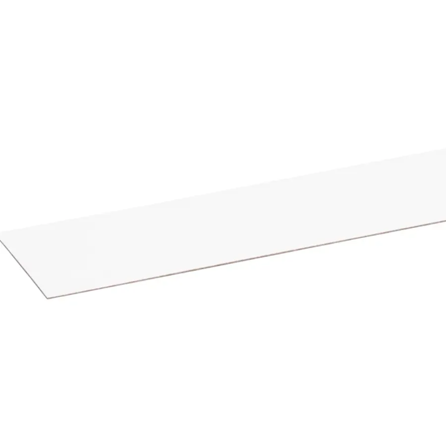 Meubelpanelen > Geen Afplakstrook 60,5x2,8cm Wit 2 stuks
