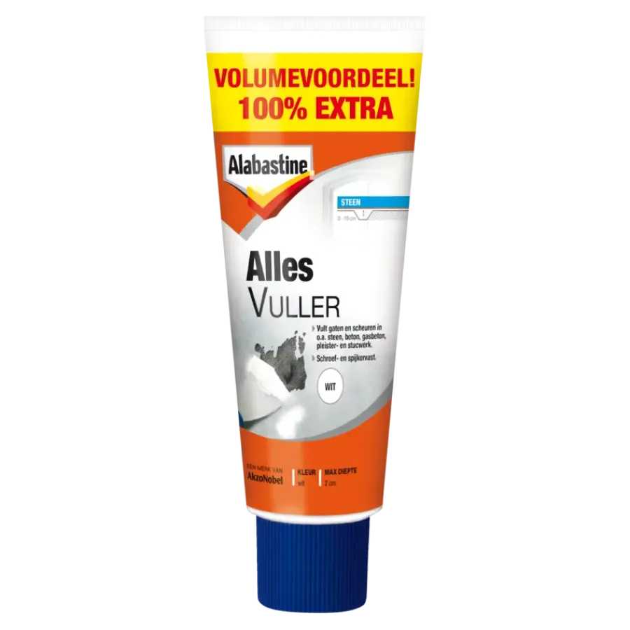 Gips- & Muurvuller > Alabastine allesvuller wit 100% extra 660g