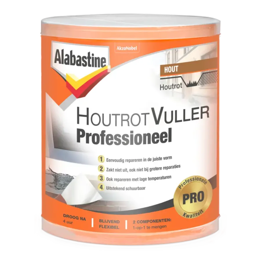 Houtvuller > Alabastine houtrotvuller professioneel 330 ml