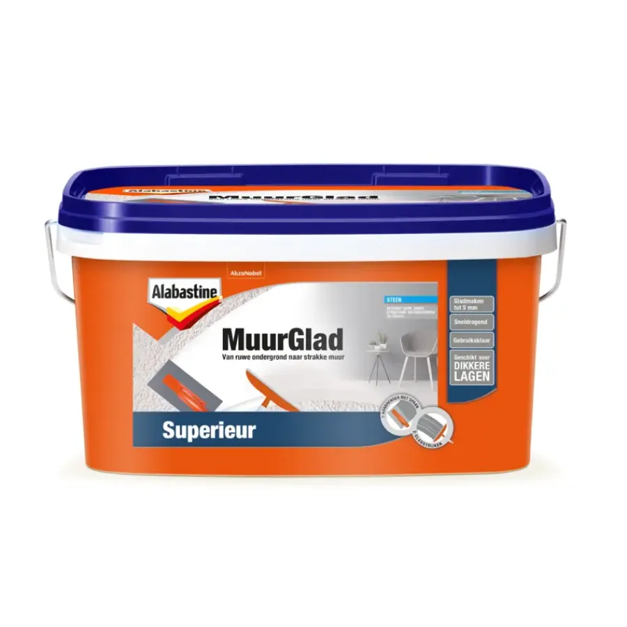 Voegmiddel|Gips- & Muurvuller > Alabastine MuurGlad superieur 5 liter