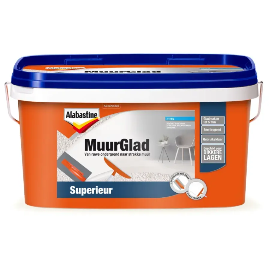 Voegmiddel|Gips- & Muurvuller > Alabastine MuurGlad superieur 10 liter