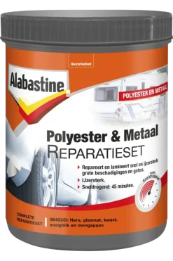 Overige Vulmiddelen > Alabastine polyester en metaal reparatieset