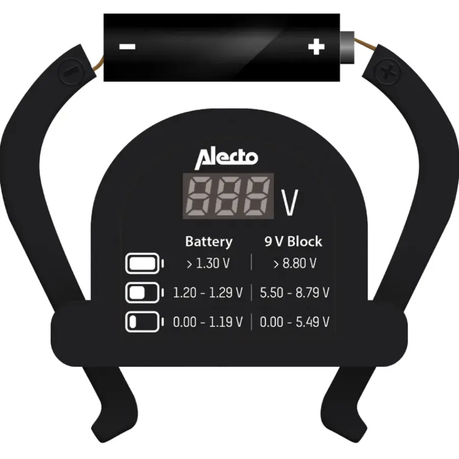 Meetapparatuur > Alecto batterij tester universeel