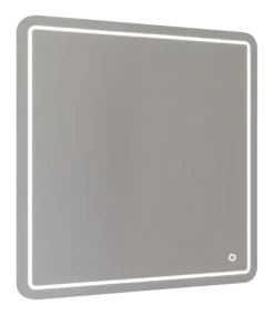 Allibert badkamerspiegel Kruz met verlichting rechthoek 80 x 80 cm RVS