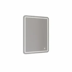 Allibert badkamerspiegel Kruz met verlichting rechthoek 60 x 80 cm RVS