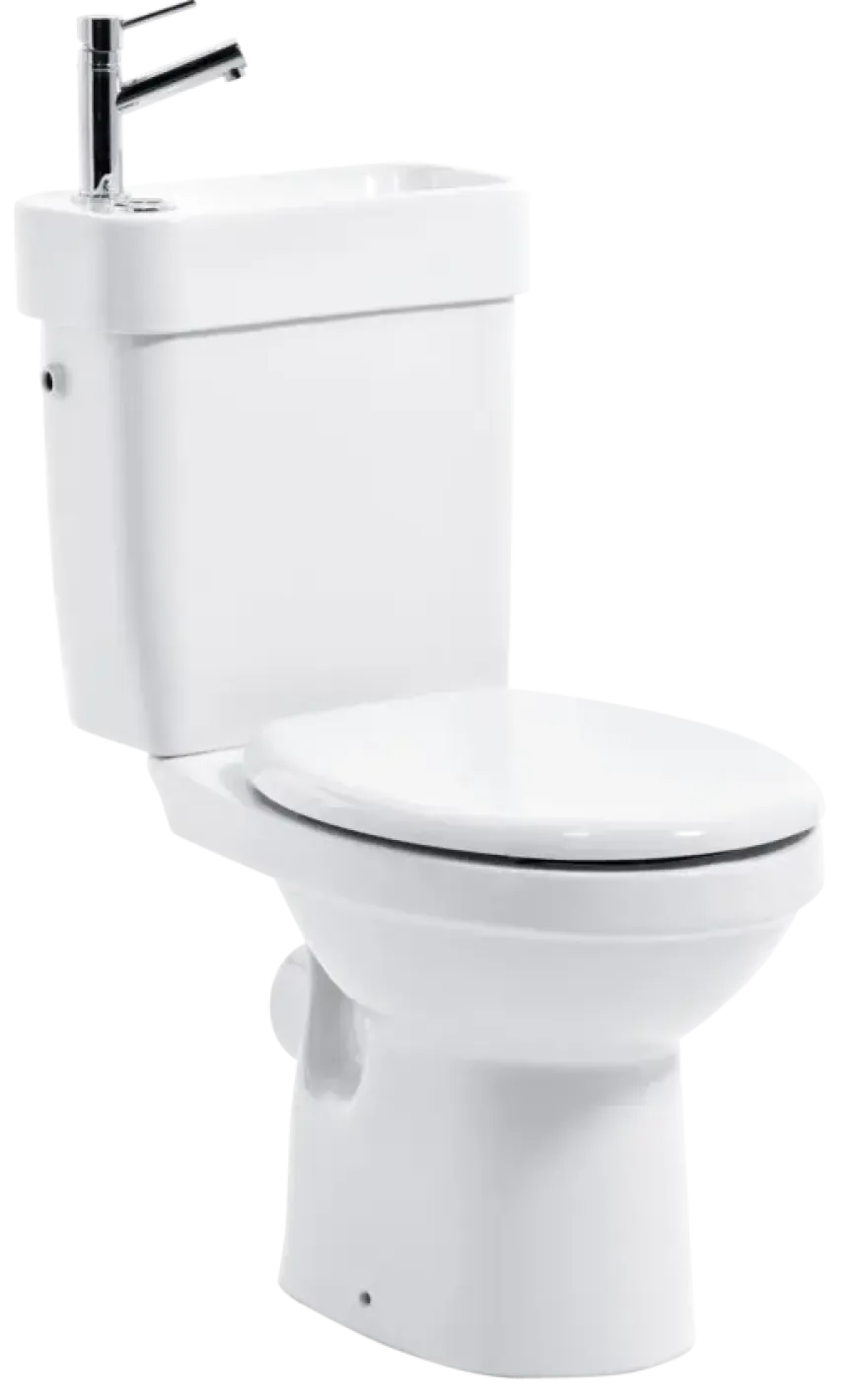 Allibert duoblok toilet met ingebouwde handenwasser