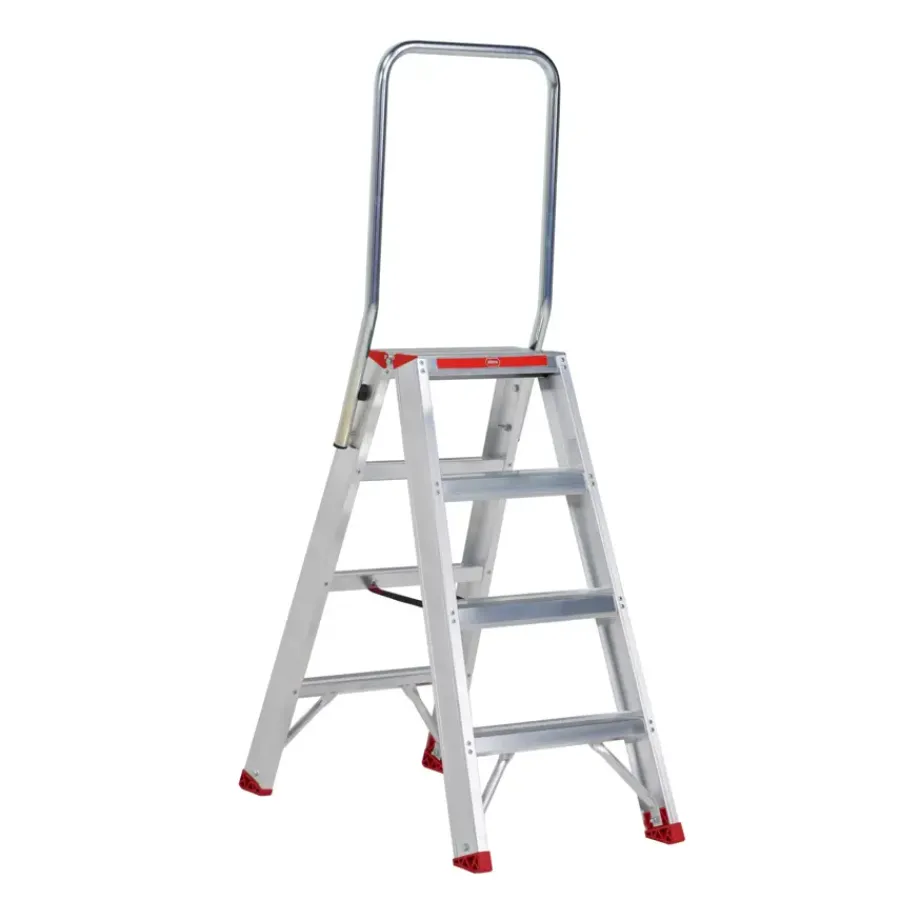 Huishoudtrappen|Huishoudtrappen > Altrex dubbel oploopbare trap Sierra Prof 2x4 treden