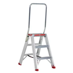 Huishoudtrappen|Huishoudtrappen > Altrex dubbel oploopbare trap Sierra Prof 2x3 treden