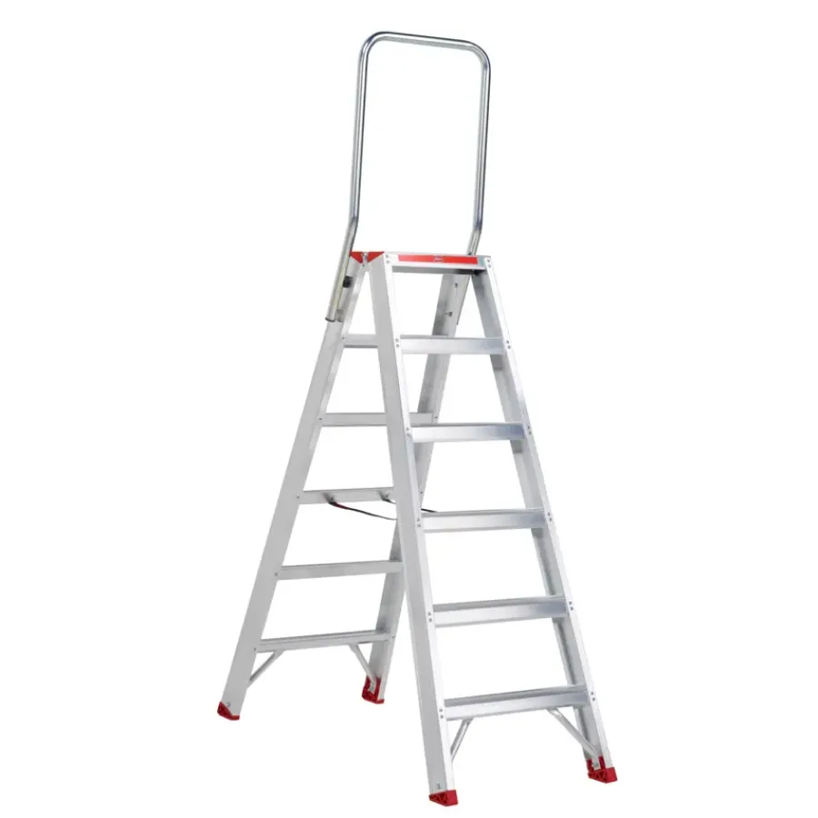 Huishoudtrappen|Huishoudtrappen > Altrex dubbel oploopbare trap Sierra Prof 2x6 treden