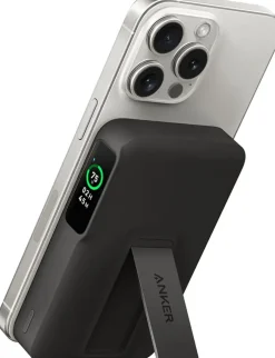 Batterijladers|Computeraccessoires > Anker MagGo draadloze powerbank magnetisch snelladen 10.000 mAh zwart