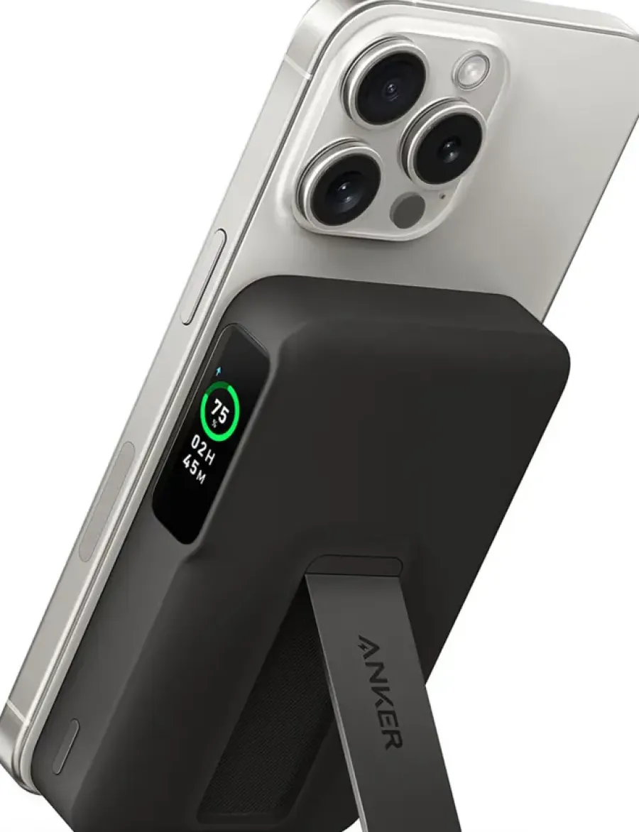 Batterijladers|Computeraccessoires > Anker MagGo draadloze powerbank magnetisch snelladen 10.000 mAh zwart