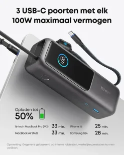 Batterijladers|Computeraccessoires > Anker Powerbank snelladen 25.000 mAh (165W)