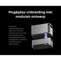Batterijen > Anker solix BP2700 uitbreidingsbatterij voor thuisbatterij Solix Solarbank 2 & 4