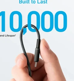 Computeraccessoires > Anker 322 USB-C naar USB-C kabel snelladen 2 m zwart