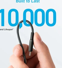 Computeraccessoires > Anker 322 USB-C naar USB-C kabel snelladen 1 m zwart