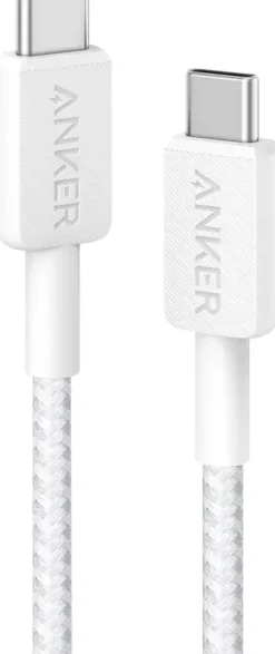 Computeraccessoires > Anker 322 USB-C naar USB-C kabel snelladen 1 m wit