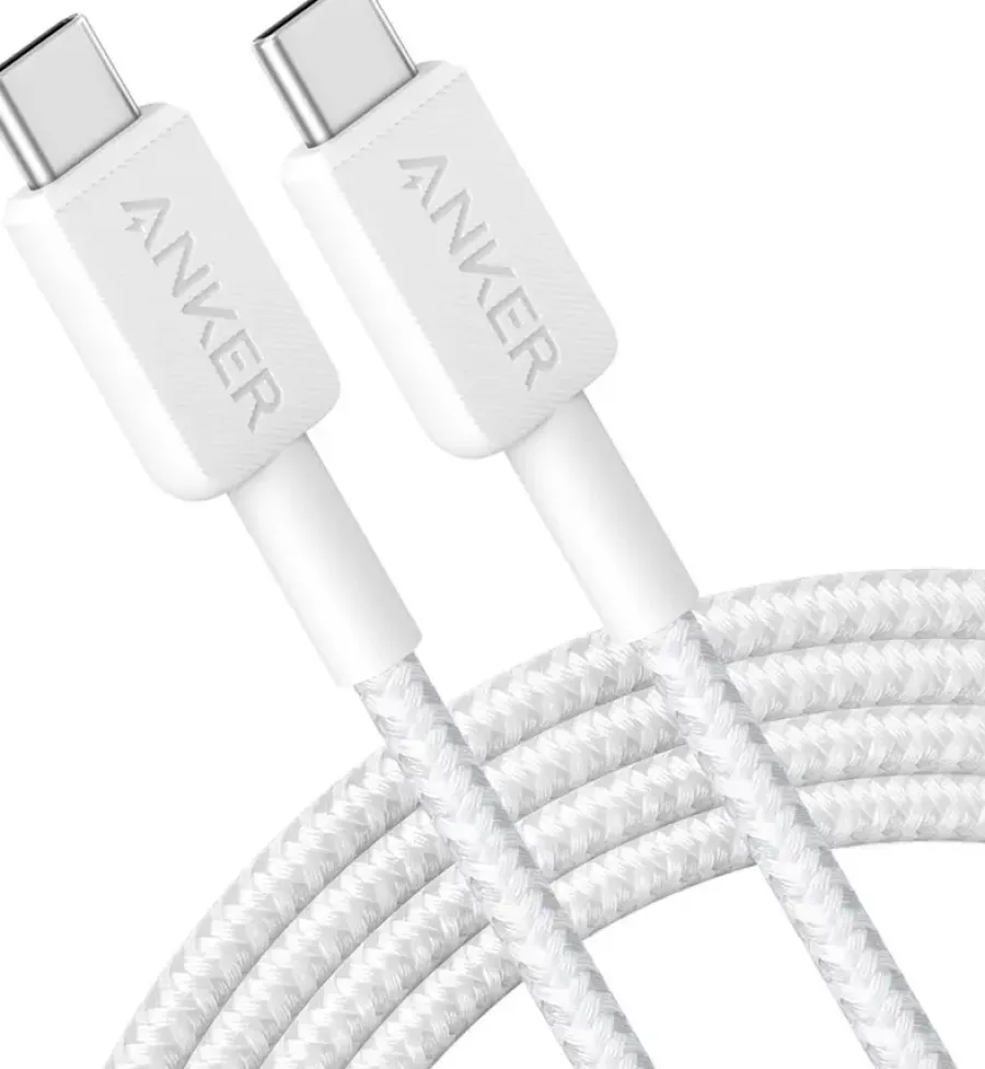 Computeraccessoires > Anker 322 USB-C naar USB-C kabel snelladen 2 m wit