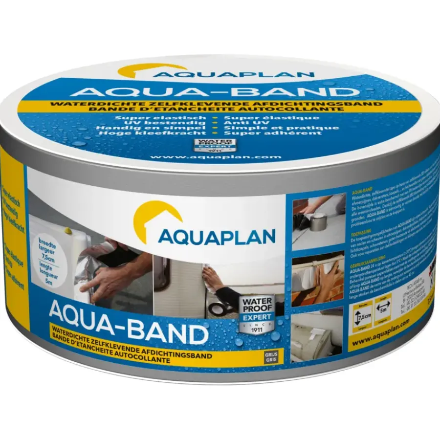 Toebehoren En Benodigdheden > Aquaplan Aqua-band afdichtingsband zelfklevend 7,5 cm x 5 m