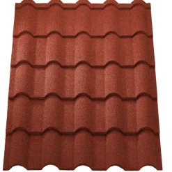 Dakbedekking Schuine Daken > Aquaplan Aqua-pan Gallo dakpannenplaat metaal rood 1 m²