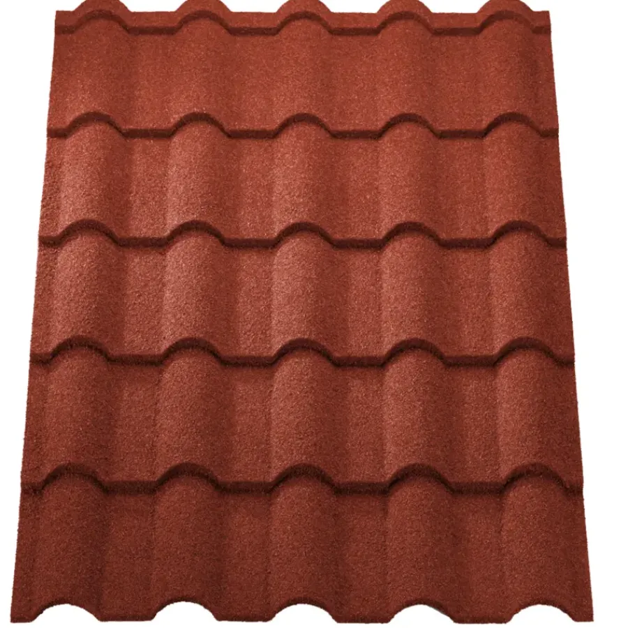 Dakbedekking Schuine Daken > Aquaplan Aqua-pan Gallo dakpannenplaat metaal rood 1 m²