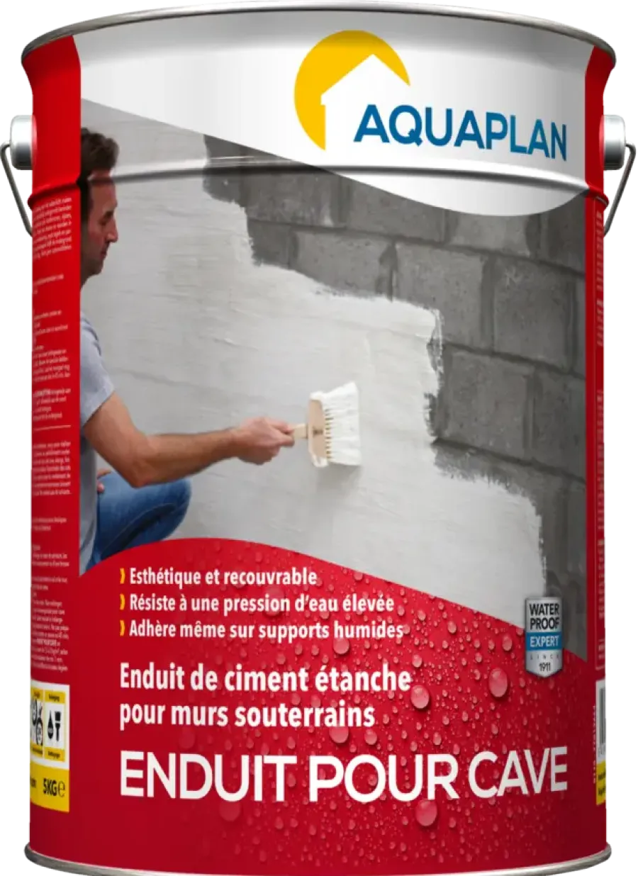Gips (pleister)|Steen- & Betonreparatie > Aquaplan Kelder-bezetting cement waterdicht 5 kg
