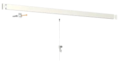 Bevestiging Wand- & Plafondbekleding > Artiteq Click Rail schilderij ophangsysteem compleet 6 meter wit RAL 9016 overschilderbaar