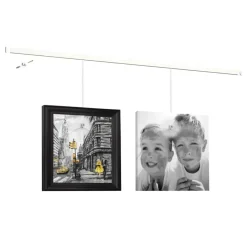 Bevestiging Wand- & Plafondbekleding > Artiteq Click Rail schilderij ophangsysteem compleet 4 meter wit RAL 9010